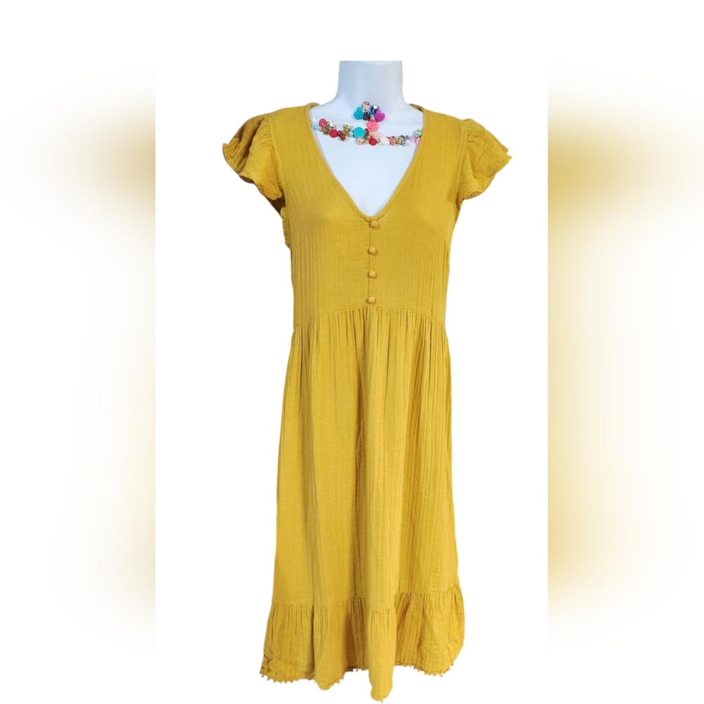 TIME AND TRU  yellow lady's dress